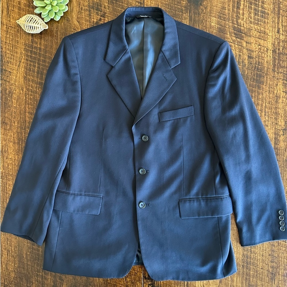 Luca Rossi | Italian Merino Wool Navy Sports Coat Blazer